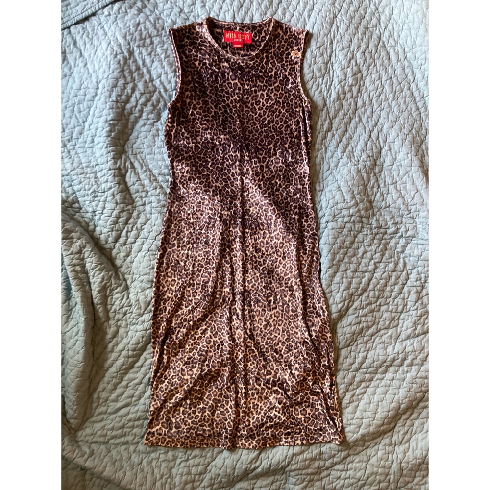 Miss Sixty Vintage Leopard Print Bodycon Dress